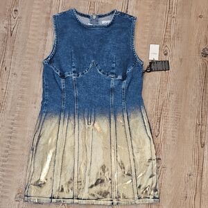 Forever 21 Living My Life Like Uts Golden Jean Dress